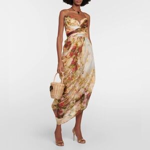 Zimmermann Luminosity strapless floral dress. Size 1